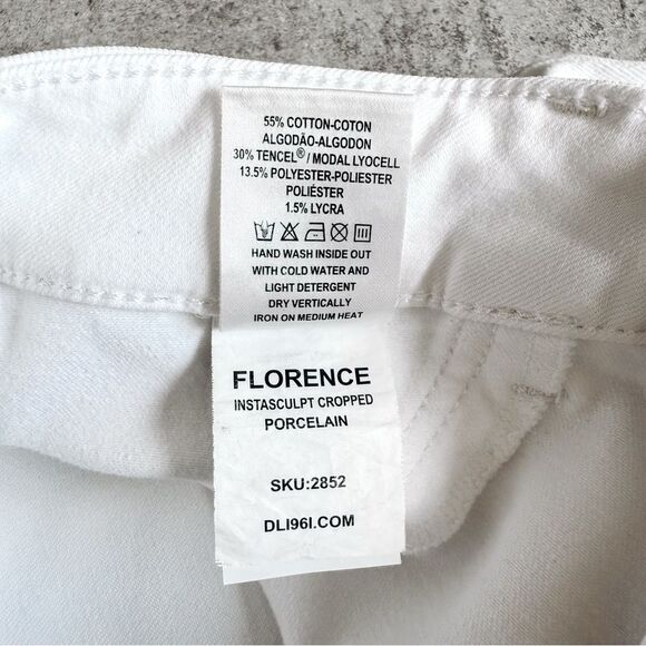 DL1961 White Florence Instasculpt Cropped Size 25 - Picture 8 of 8
